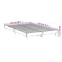 Voir la diapositive 6 : VIDAXL Cadre de lit sans matelas sonoma gris 120x200cm bois ingenierie