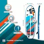 SIMPLE PADDLE Stand up Paddle Gonflable JUNIOR 8' 30'' 4'' (244 x 76 x 10 cm) Gamme COMPACT avec Pagaie, Leash, Pompe et Sac de Transport
