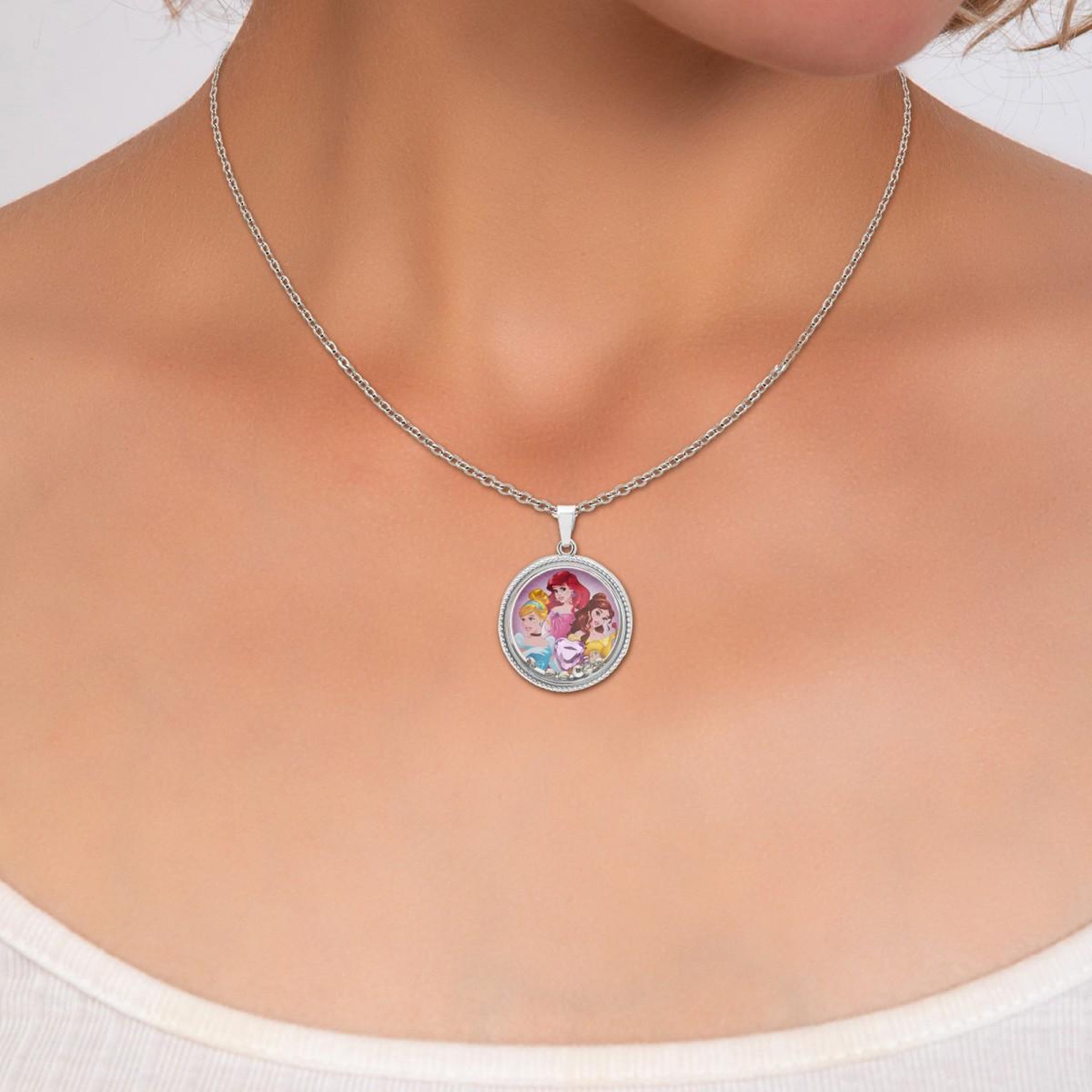 Voir la diapositive 2 : SC CRYSTAL Collier Disney - Princesses