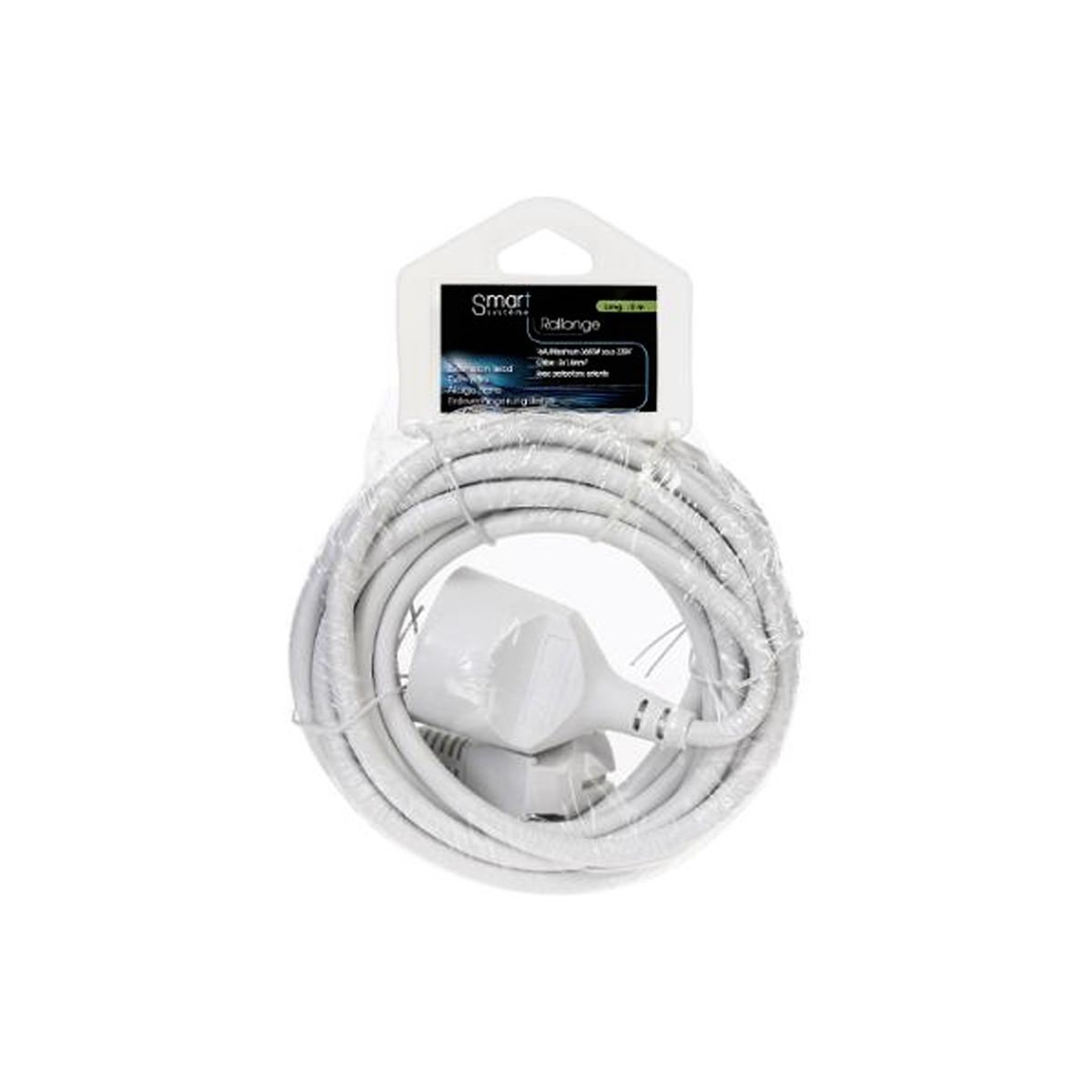 Voir la diapositive 2 : FIVE Rallonge electrique  terre  5m blanc