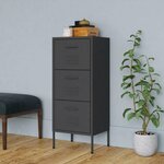 VIDAXL Armoire de rangement Anthracite 42,5x35x101,5 cm Acier