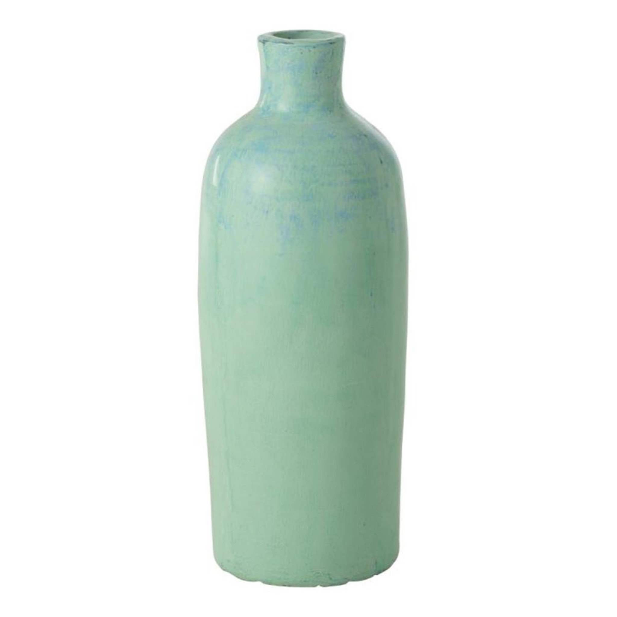 Voir la diapositive 1 : J-LINE Vase bouteille déco  justine  60cm bleu