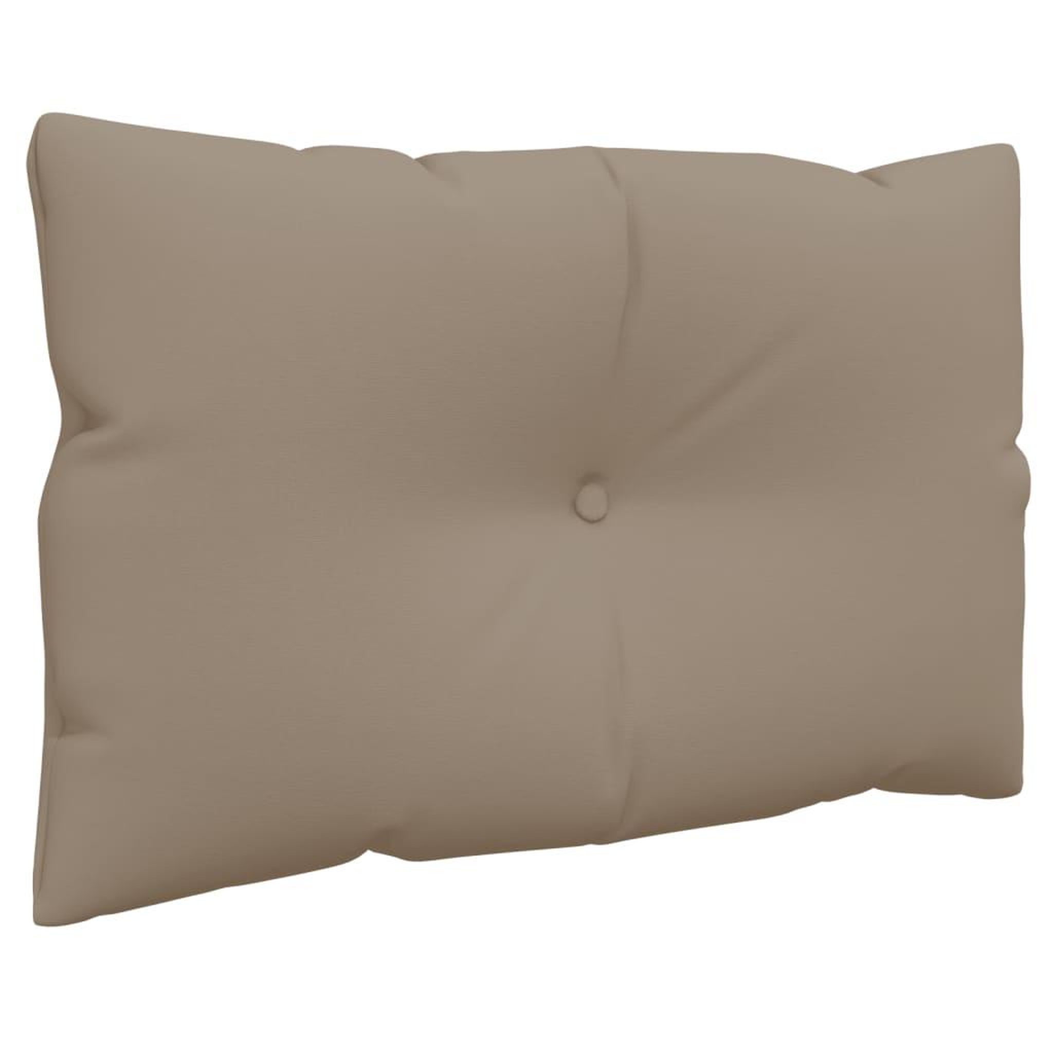 Voir la diapositive 4 : VIDAXL Coussins de palette lot de 2 taupe tissu