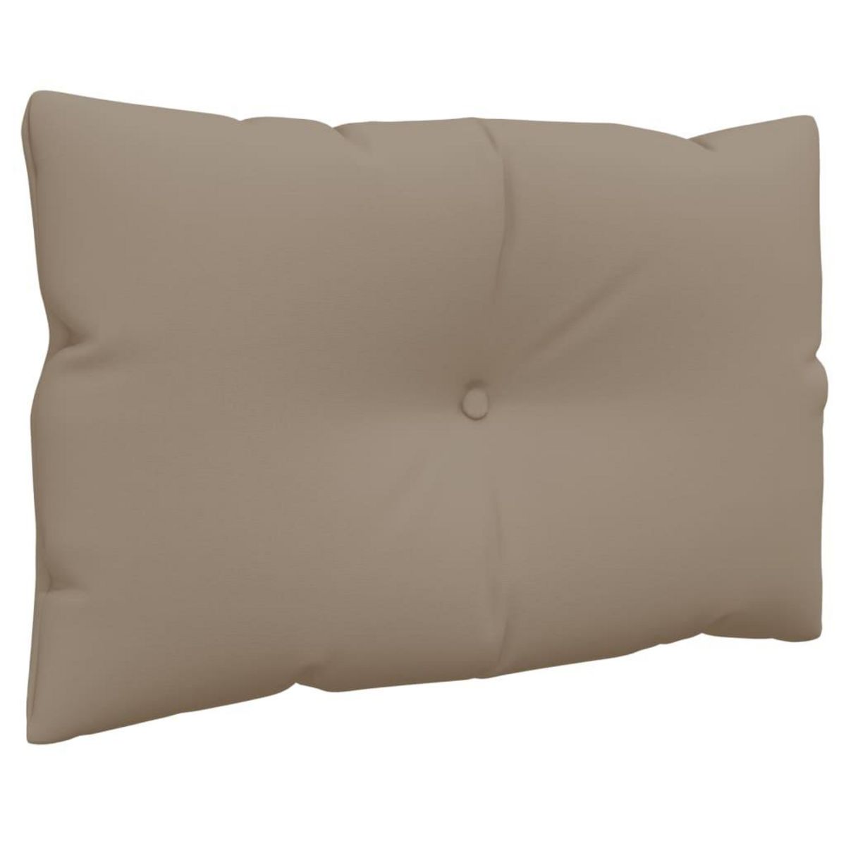 VIDAXL Coussins de palette lot de 2 taupe tissu