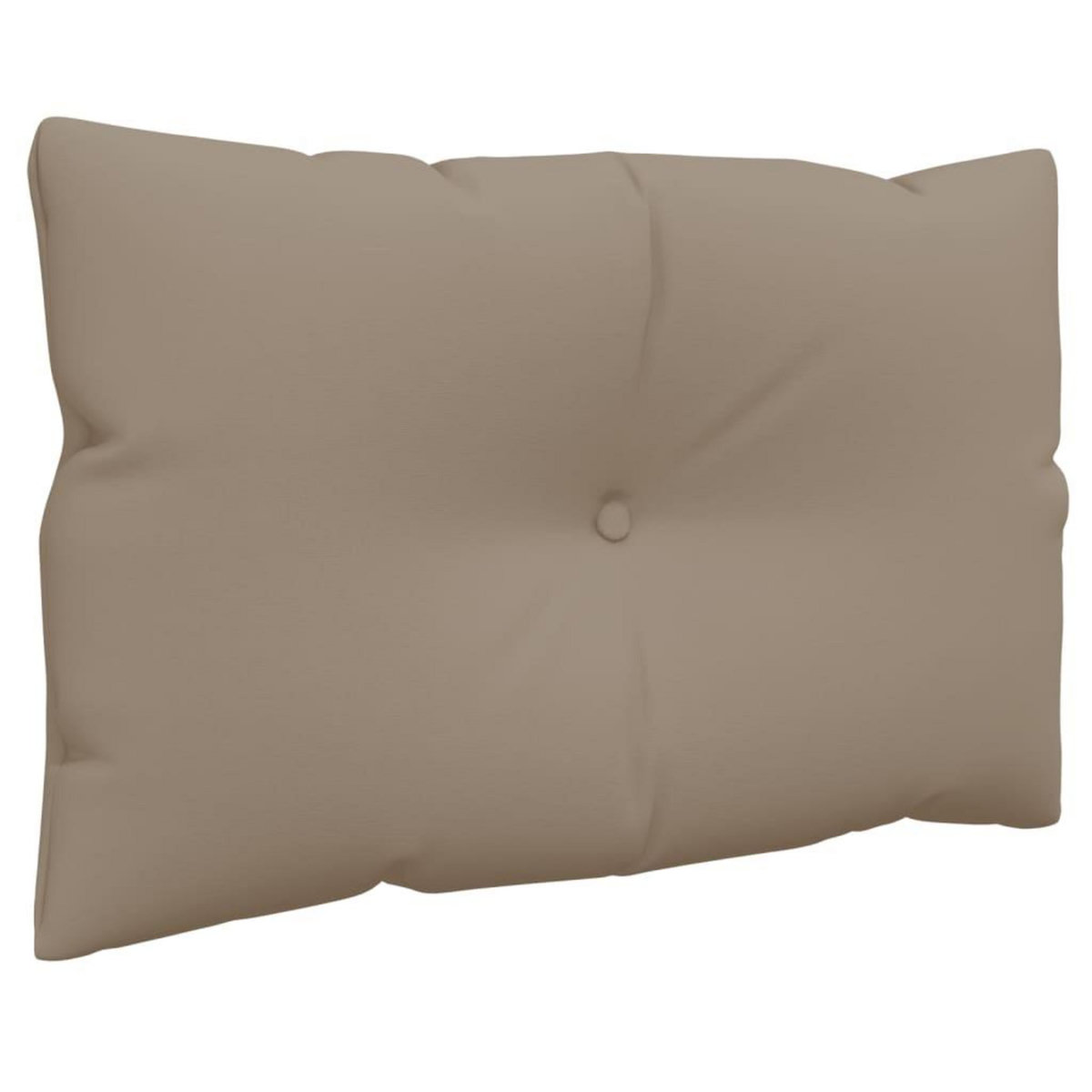 VIDAXL Coussins de palette lot de 2 taupe tissu
