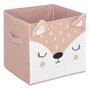 Voir la diapositive 2 : Atmosphera Kids Lot de 2 boites de rangement Biche en velours - 29x29x29cm - Rose