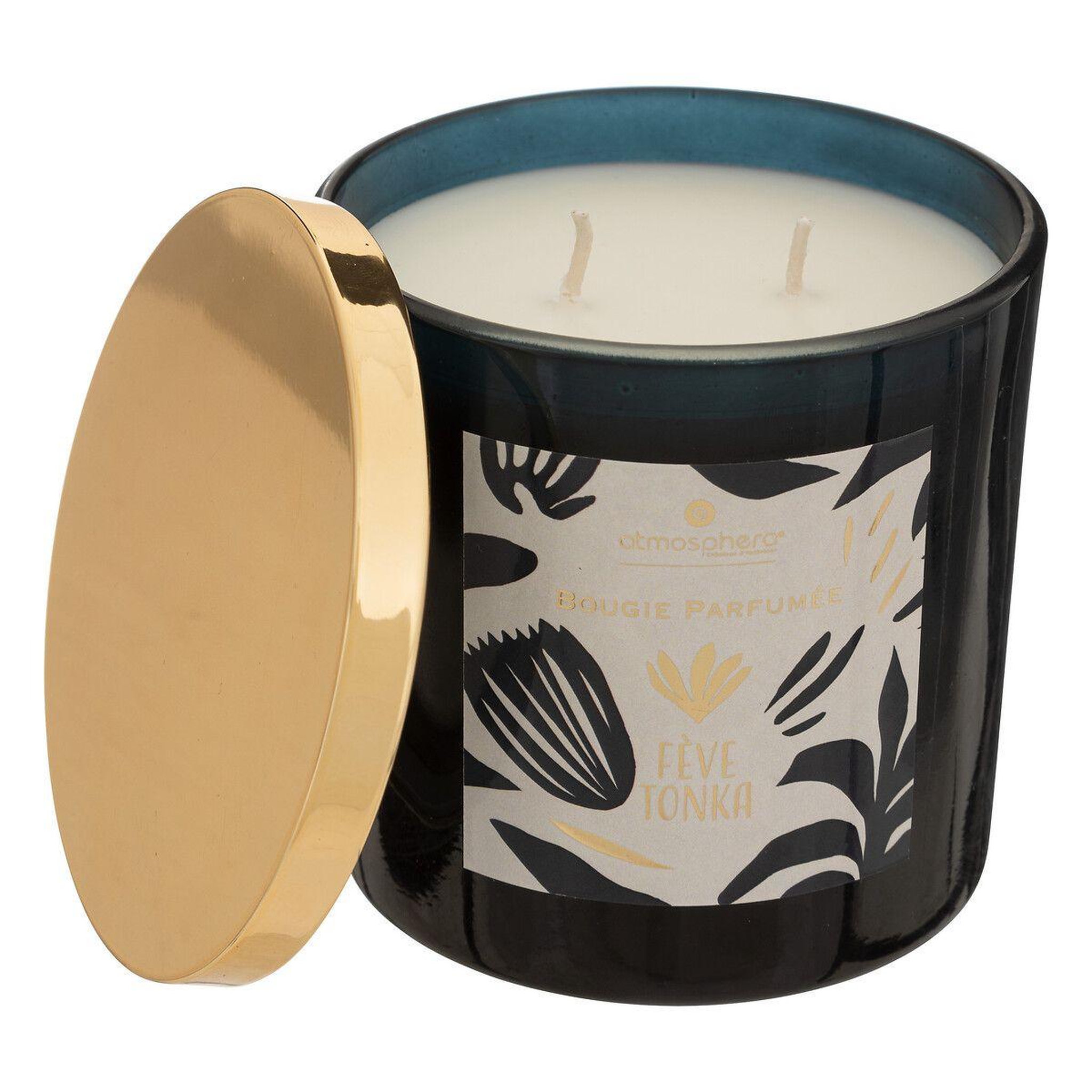 Voir la diapositive 2 : ATMOSPHERA Bougie parfumée  plum  400g fève de tonka