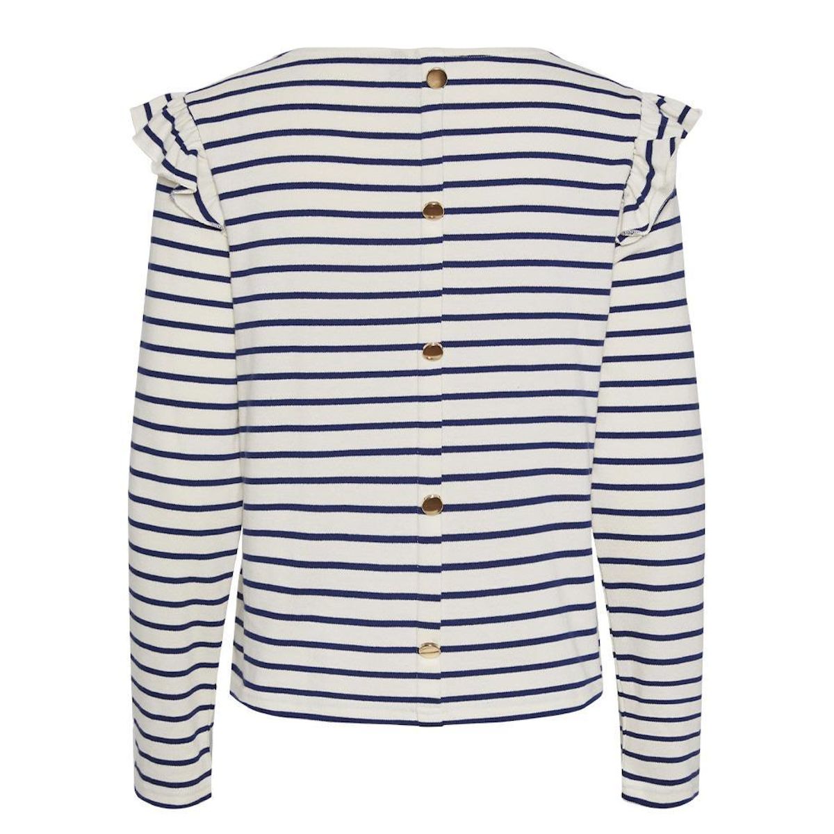 Pieces T Shirt Rayure Marine/ Femme Pieces Niana