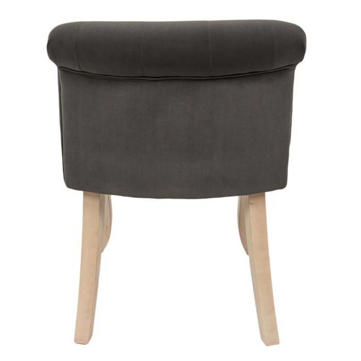 Paris Prix Fauteuil en Velours Design  Eleonor  68cm Gris