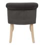 Voir la diapositive 4 : Paris Prix Fauteuil en Velours Design  Eleonor  68cm Gris