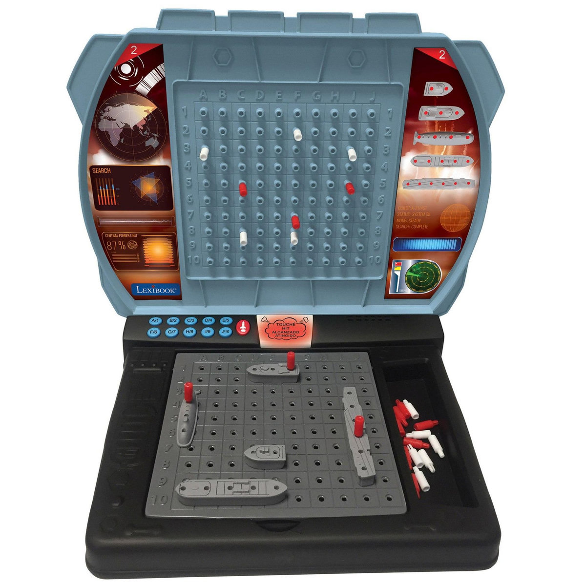 Lexibook Bataille Navale électronique parlante lumineuse (FR/EN/ES/PT)