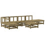 Voir la diapositive 2 : VIDAXL Salon de jardin 7 pcs bois de pin impregne