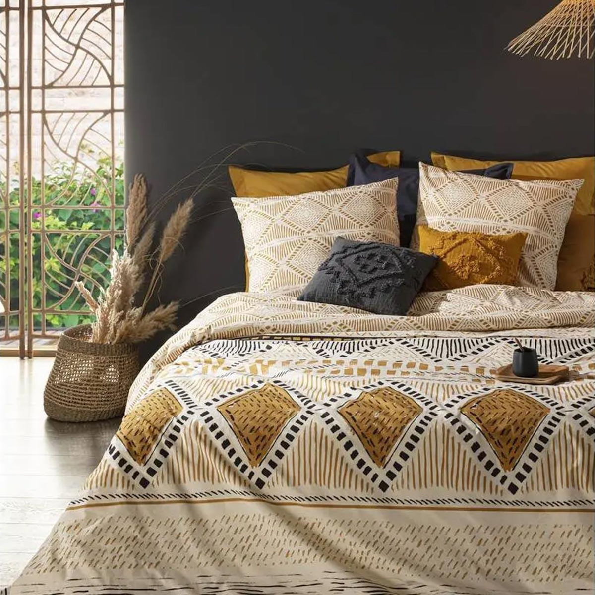 ATMOSPHERA Parure de Lit 3 Pièces  Kilim  260x240cm Beige