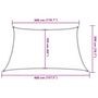 Voir la diapositive 6 : VIDAXL Voile d'ombrage 160 g/m^2 Bleu 3/4x2 m PEHD