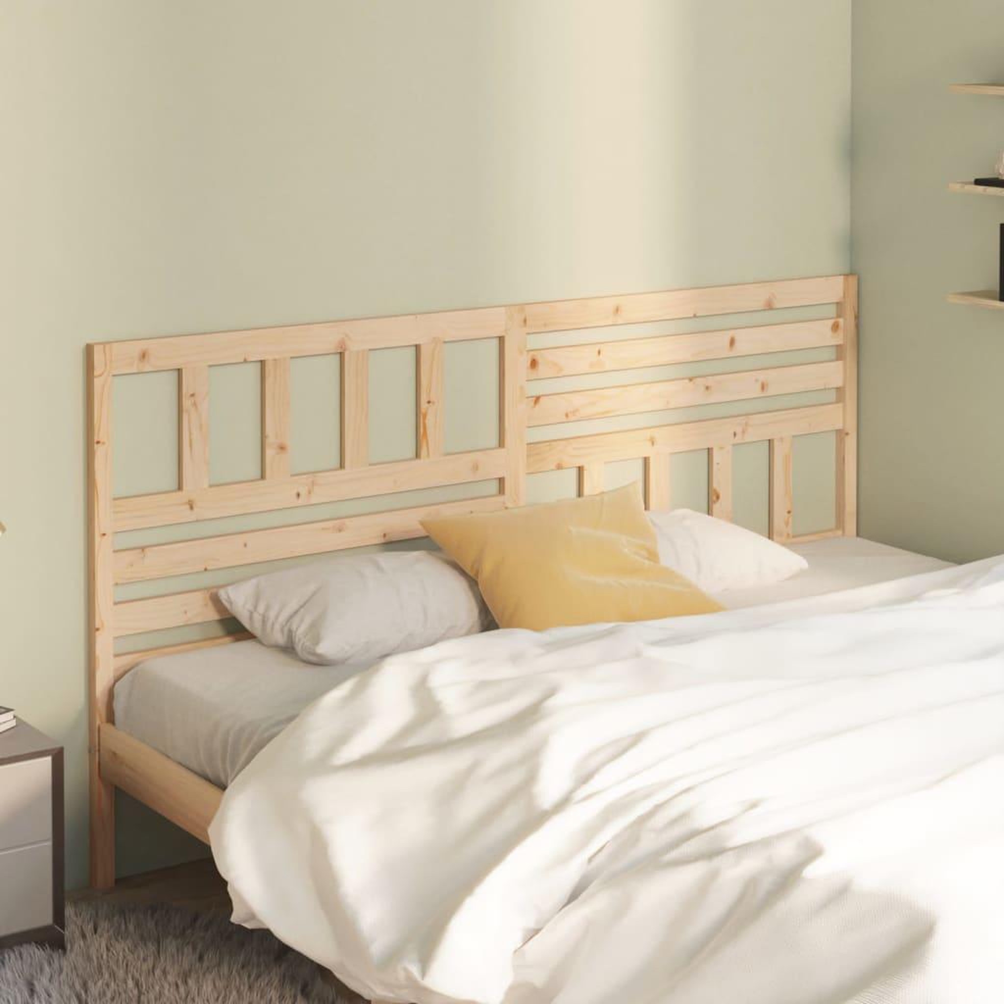 Voir la diapositive 3 : VIDAXL Tete de lit 206x4x100 cm Bois massif de pin