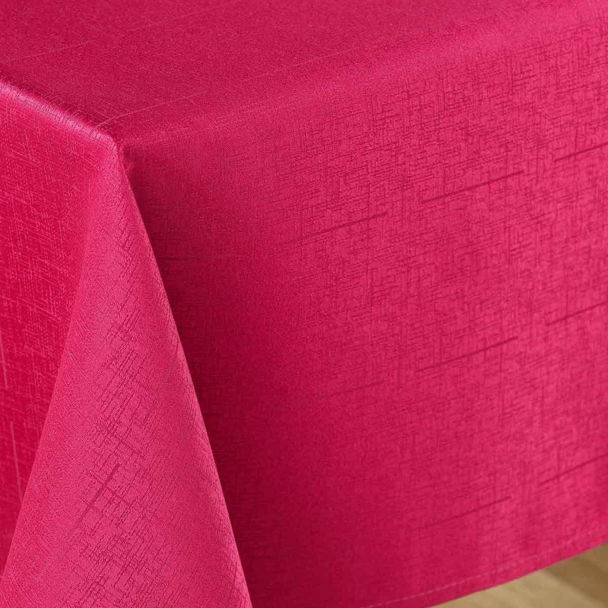 Voir la diapositive 2 : Douceur d'Intérieur Nappe jacquard déco  debbie  140x240cm rouge