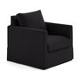 Voir la diapositive 3 : LISA DESIGN Serena - fauteuil déhoussable en tissu