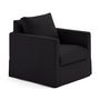 Voir la diapositive 3 : LISA DESIGN Serena - fauteuil déhoussable en tissu