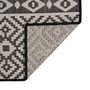 Voir la diapositive 2 : VIDAXL Tapis a tissage plat d'exterieur 200x280 cm Rayures noires