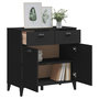Voir la diapositive 4 : VIDAXL Buffet VIKEN noir 80x40x80 cm bois d'ingenierie
