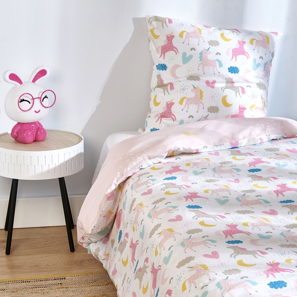 ACTUEL Parure housse de couette enfant en polycoton MAGICAL DREAM