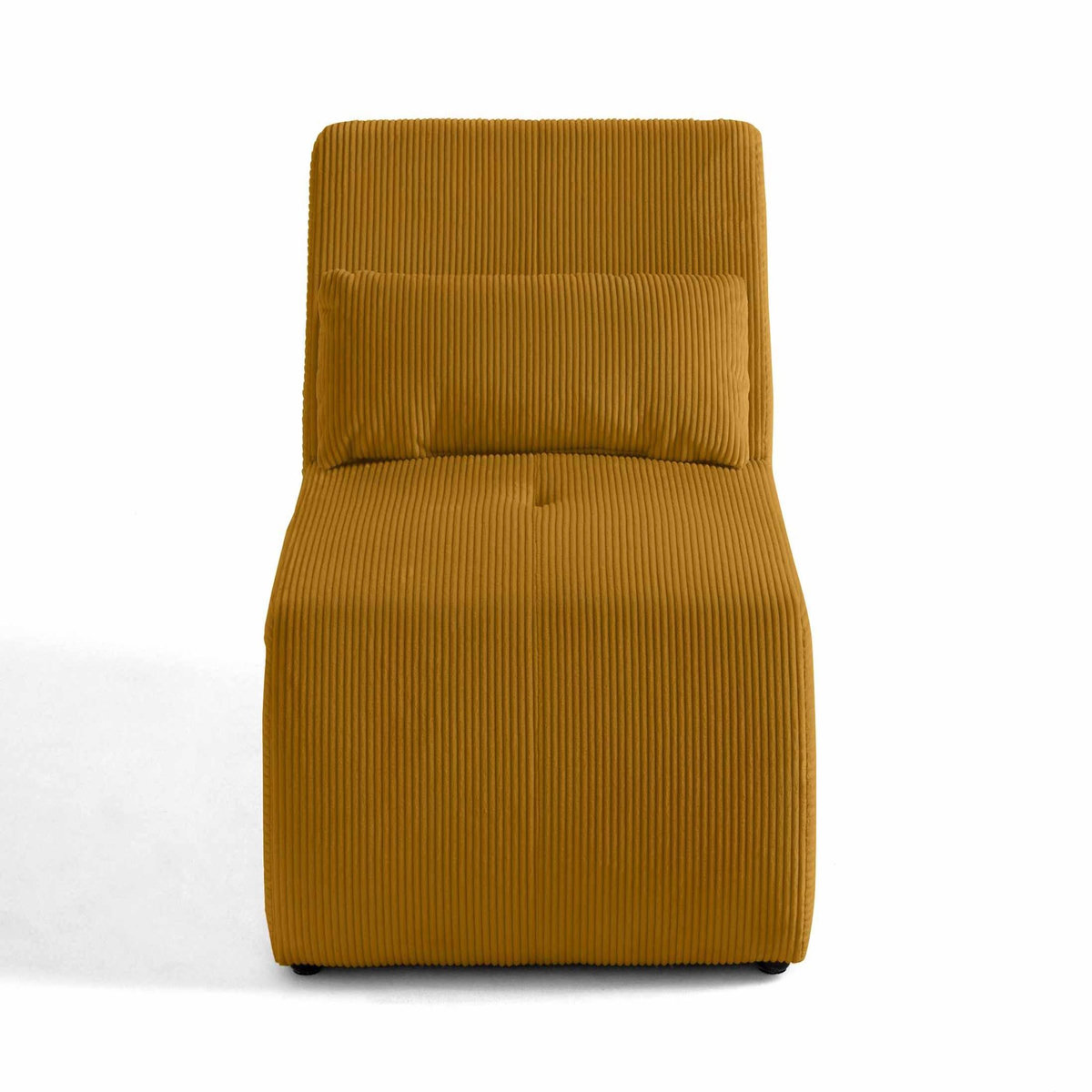 LISA DESIGN Onyx - fauteuil sans accoudoirs - en velours côtelé