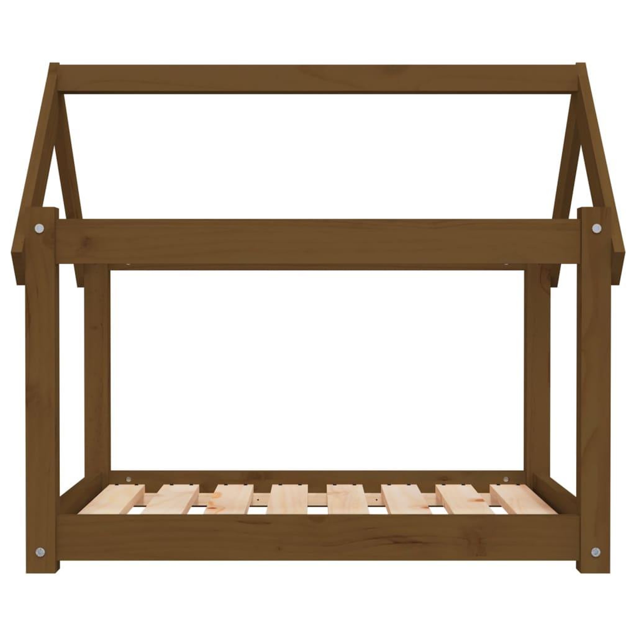 Voir la diapositive 5 : VIDAXL Lit pour chien Marron miel 81x60x70 cm Bois de pin solide