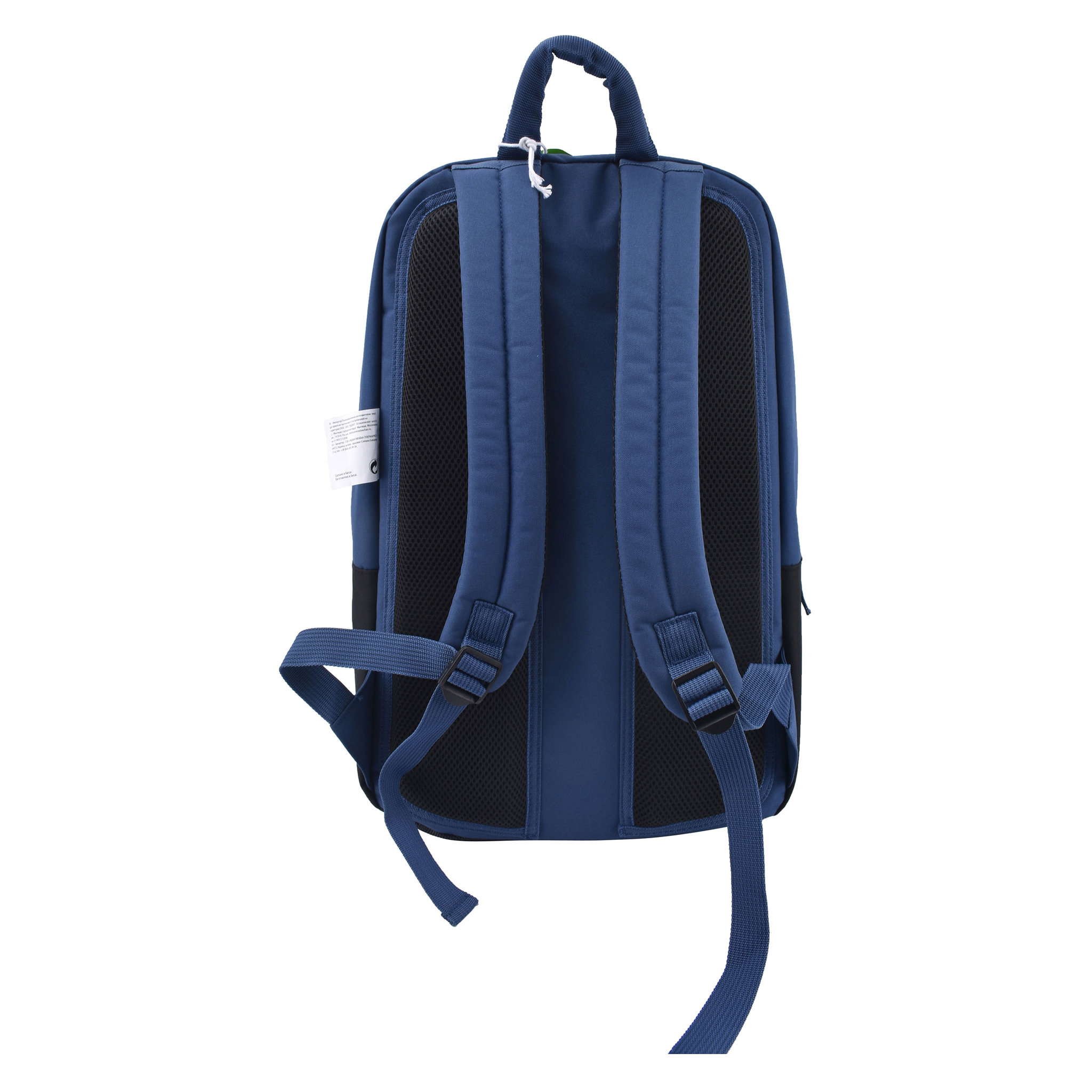 Voir la diapositive 2 : Sac à dos Premium brillant dans le noir 3 compartiments polyester noir et bleu TIGER STREET CODE