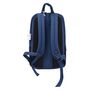 Voir la diapositive 2 : Sac à dos Premium brillant dans le noir 3 compartiments polyester noir et bleu TIGER STREET CODE
