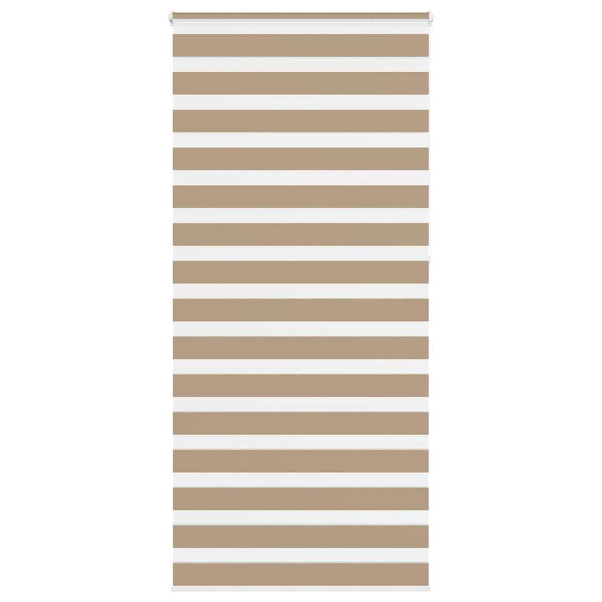 VIDAXL Store zebre marron sable largeur du tissu 105,9 cm polyester