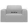Voir la diapositive 6 : VIDAXL Housse extensible de canape Gris Jersey de polyester