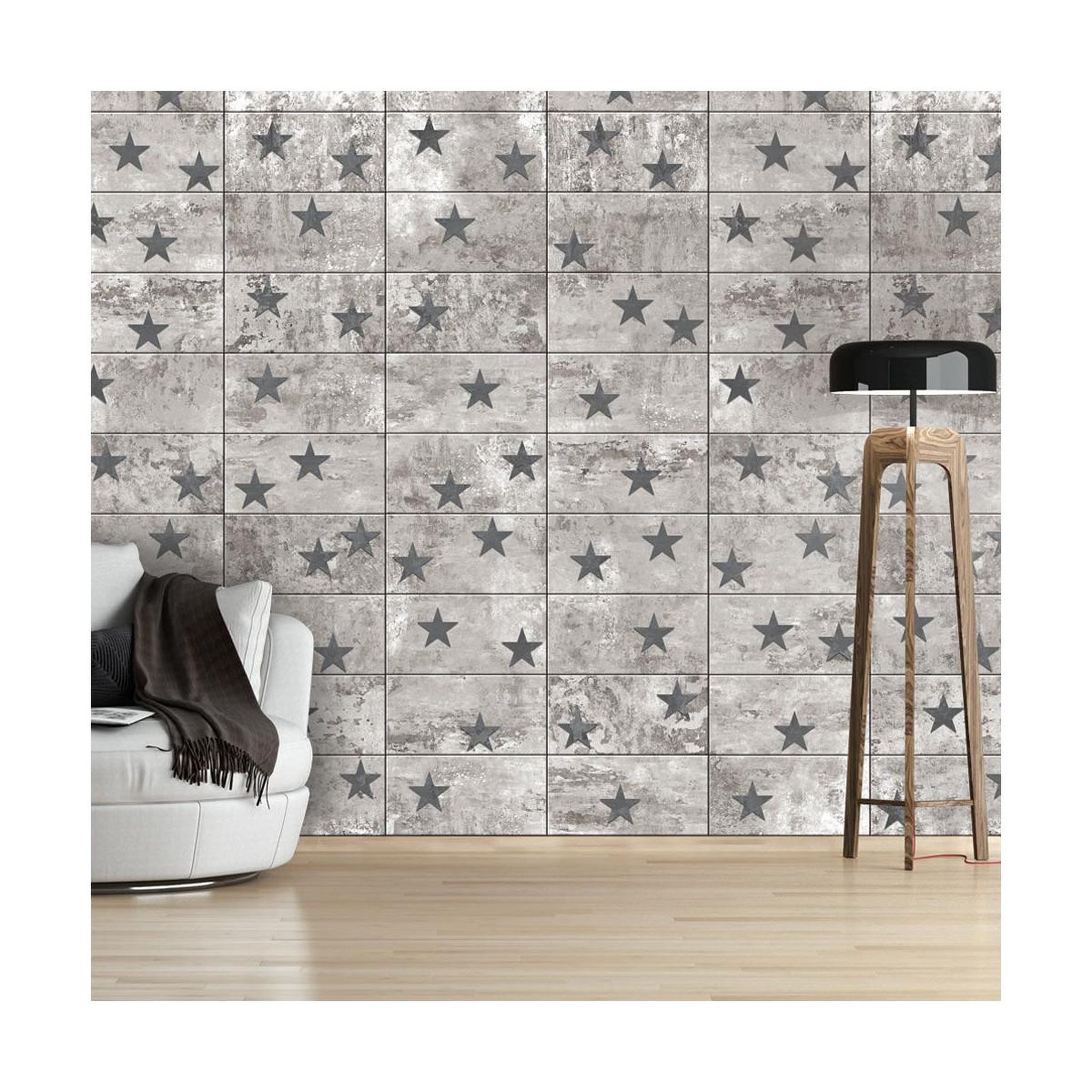 Paris Prix Papier peint  concrete stars  50x1000cm