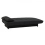 Voir la diapositive 4 : MARKET24 Banquette clic clac 3 places - Tissu noir - Style Contemporain - L 190 x P92 cm - MILA