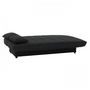 Voir la diapositive 4 : MARKET24 Banquette clic clac 3 places - Tissu noir - Style Contemporain - L 190 x P92 cm - MILA