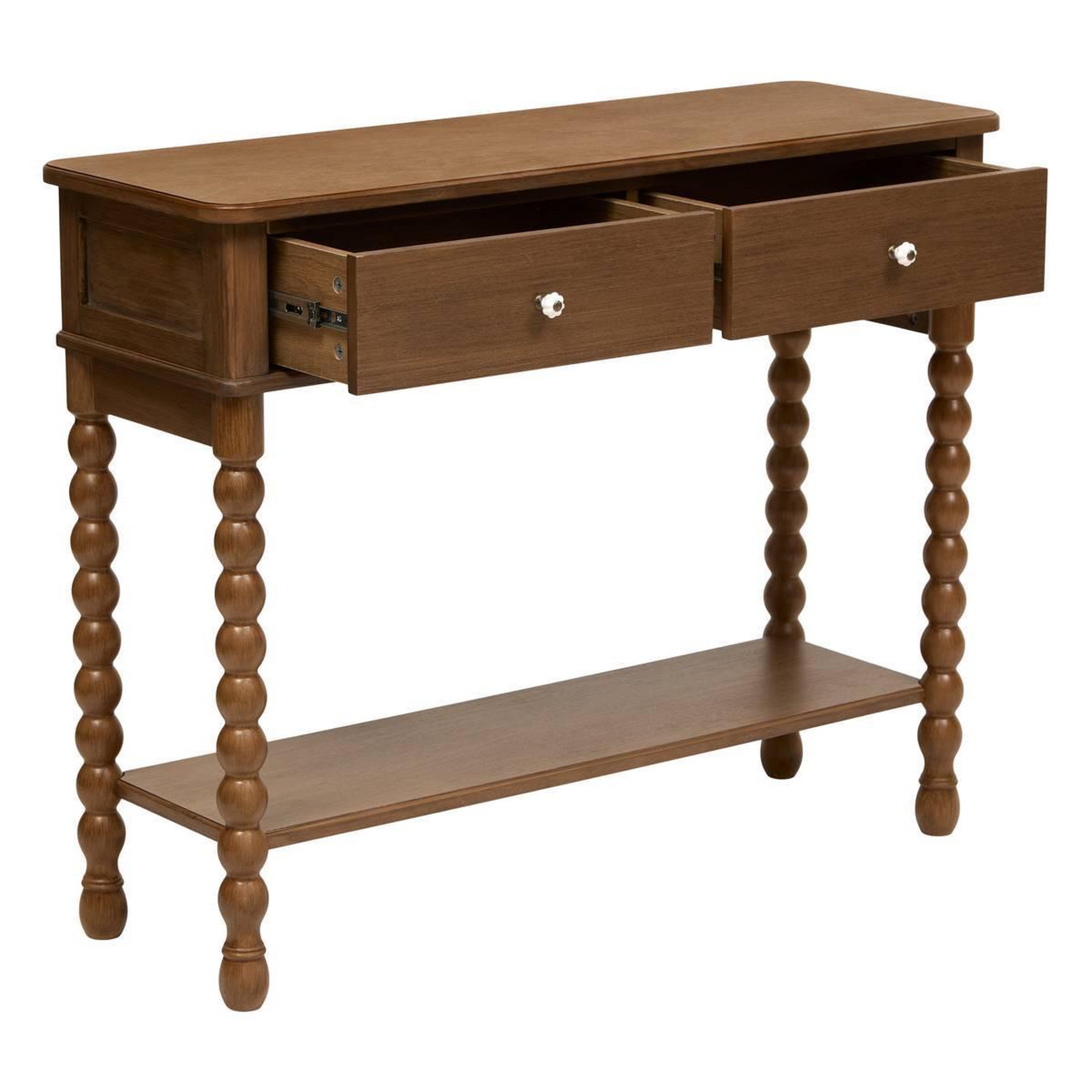 Voir la diapositive 2 : ATMOSPHERA Console 2 Tiroirs  Mona  100cm Marron