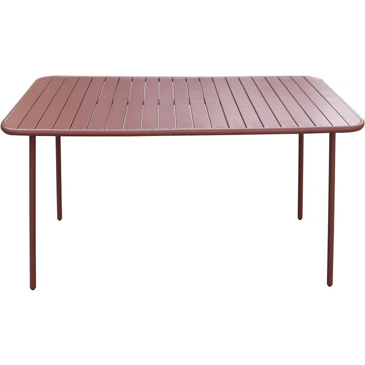 Habitat et Jardin Table jardin en métal  Bilbao  - 180 x 90 x 71 cm - Terracotta