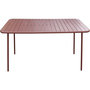 Voir la diapositive 4 : Habitat et Jardin Table jardin en métal  Bilbao  - 180 x 90 x 71 cm - Terracotta