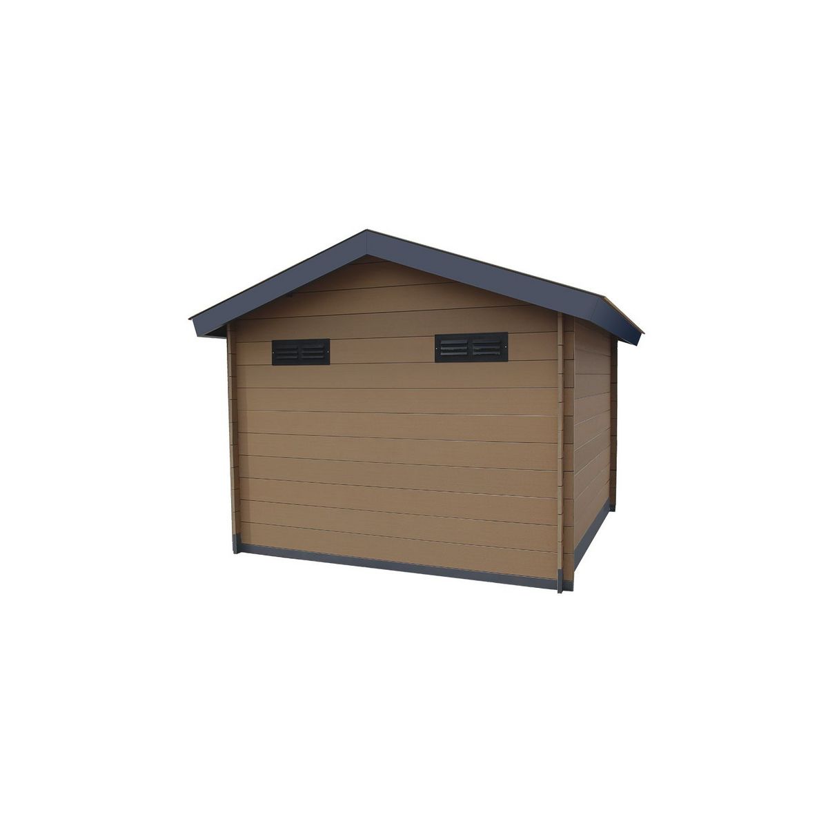 Woodlife garden Abri de jardin composite - 14,44m²- marron 