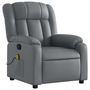 Voir la diapositive 4 : VIDAXL Fauteuil de massage inclinable Gris Similicuir