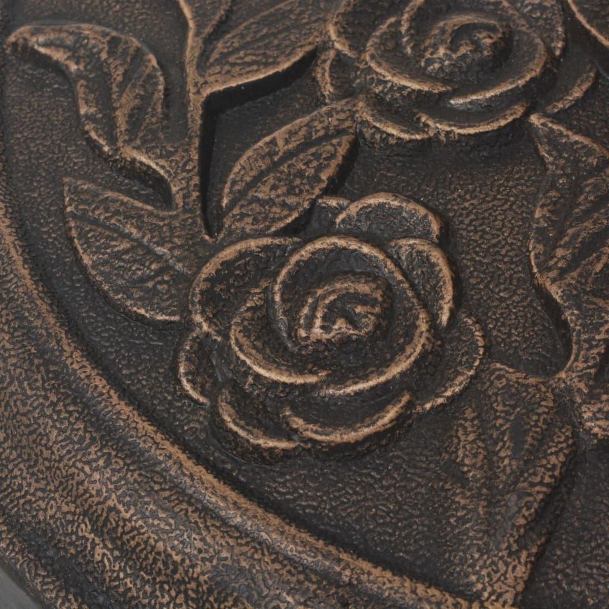 VIDAXL Socle de parasol Resine Rond Bronze 9 kg