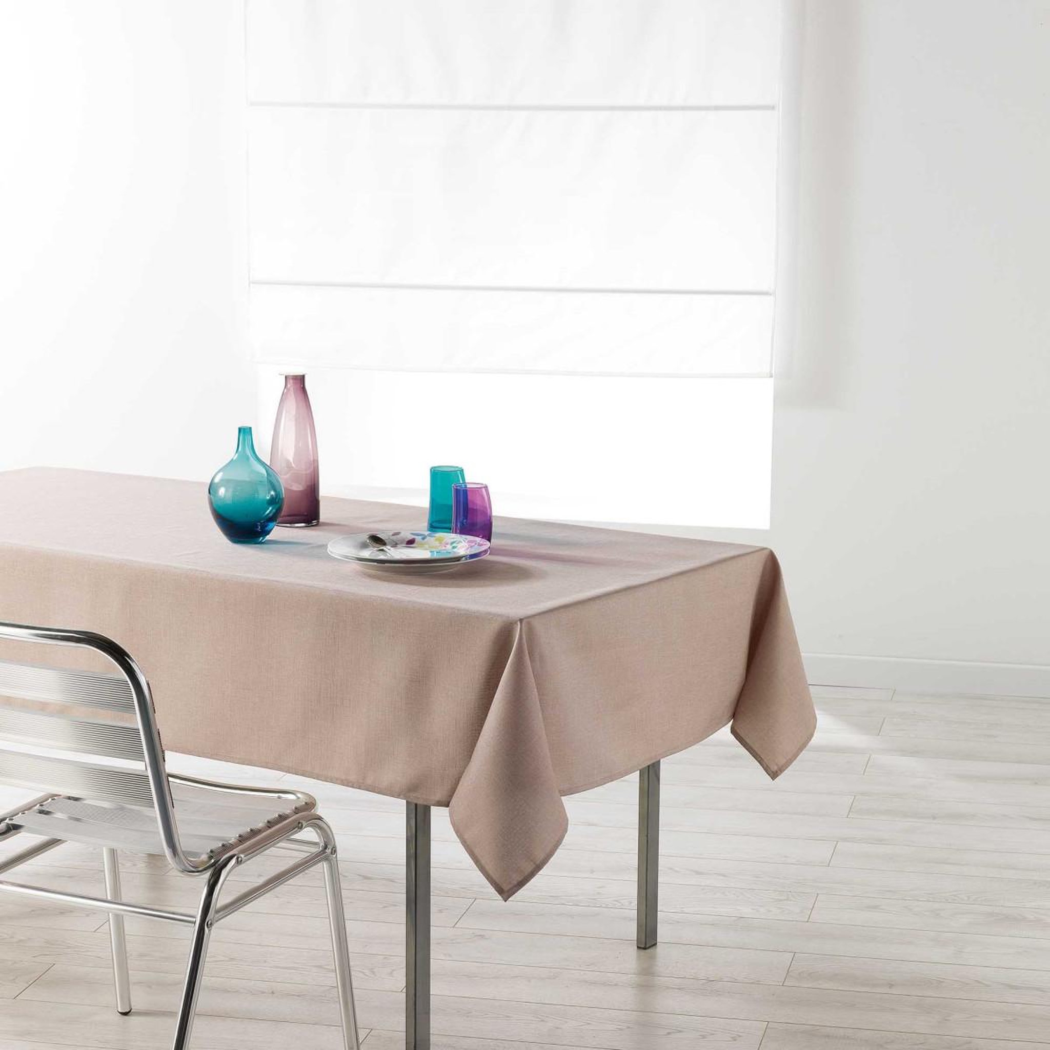 Douceur d'Intérieur Nappe enduit  newton  140x250cm lin