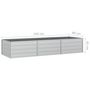 Voir la diapositive 6 : VIDAXL Lit sureleve de jardin 240x80x45 cm Acier galvanise Argente