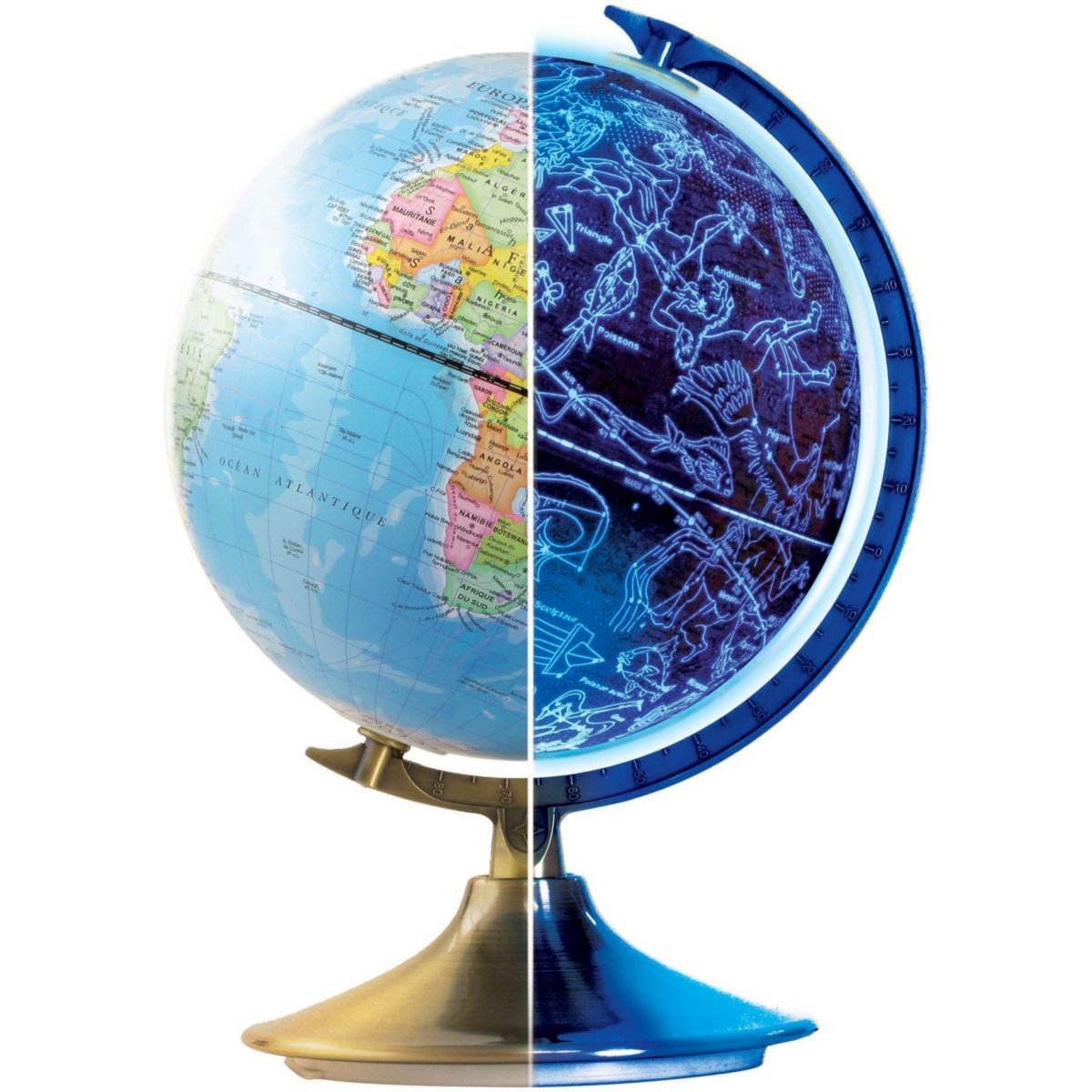 BUKI Globe terrestre Globe jour et nuit