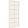 Voir la diapositive 2 : VIDAXL Porte coulissante dore 90x205 cm verre ESG clair et aluminium