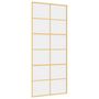Voir la diapositive 2 : VIDAXL Porte coulissante dore 90x205 cm verre ESG clair et aluminium
