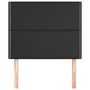 Voir la diapositive 3 : VIDAXL Tetes de lit 2 pcs Noir 90x5x78/88 cm Similicuir