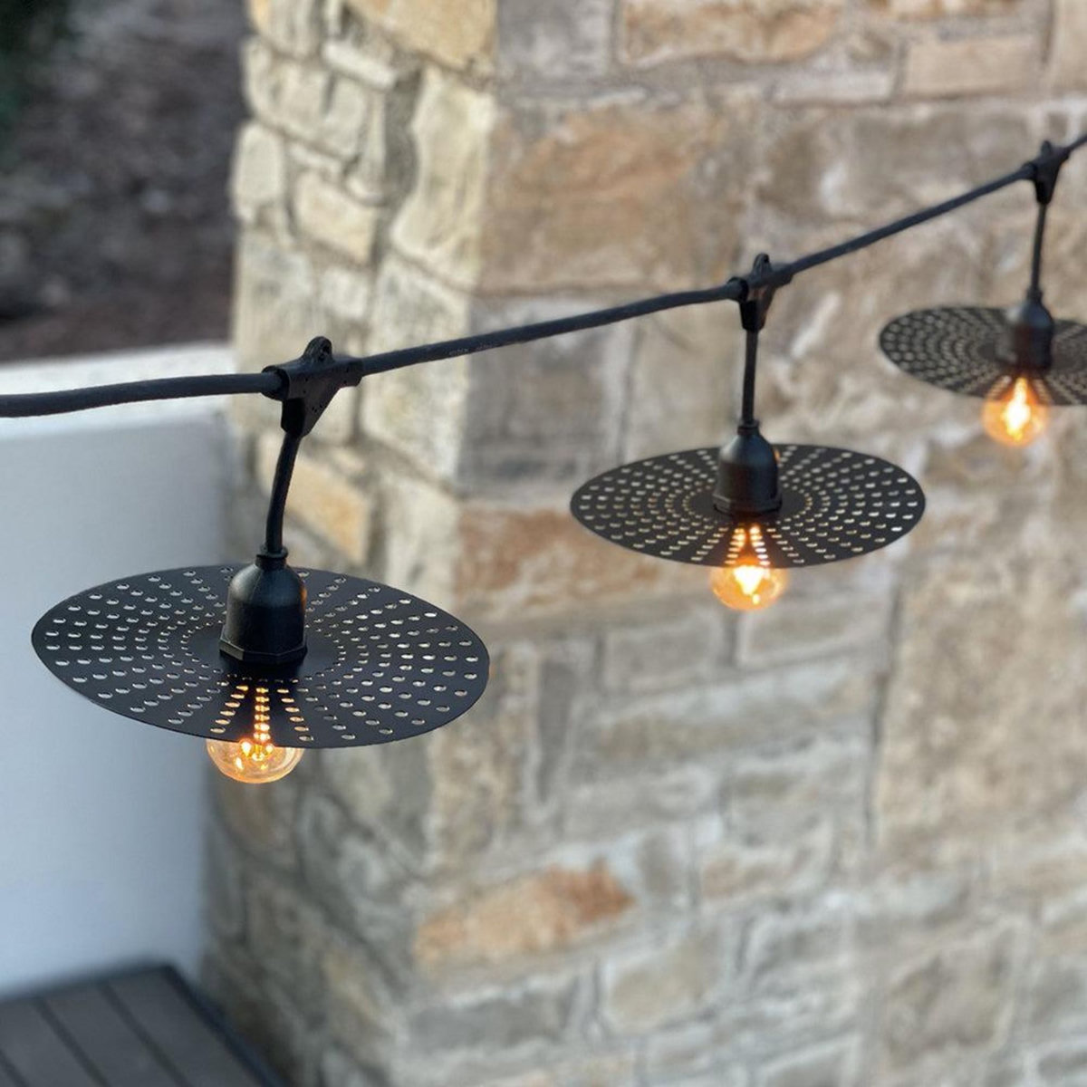 Lumisky Guirlande lumineuse PLANET Noir Metal 6M 10xE27