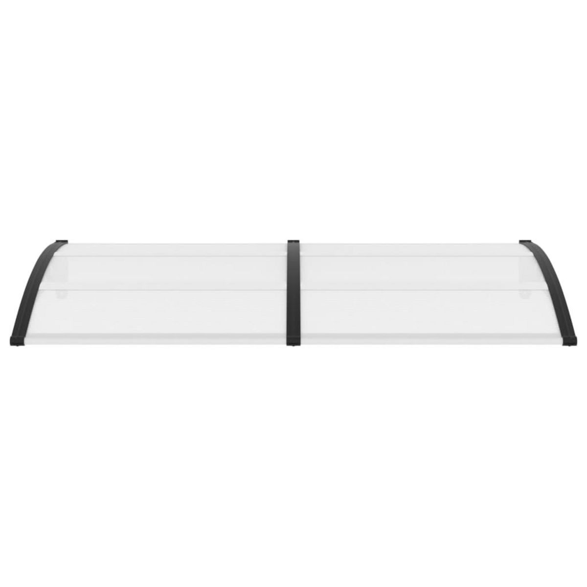 VIDAXL Auvent de porte Noir et transparent 200x75 cm PC