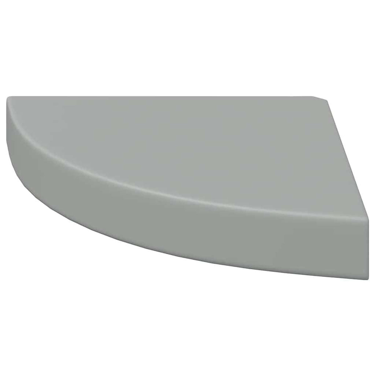 VIDAXL Etagere d'angle flottante gris 25x25x3,8 cm MDF
