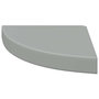 Voir la diapositive 5 : VIDAXL Etagere d'angle flottante gris 25x25x3,8 cm MDF